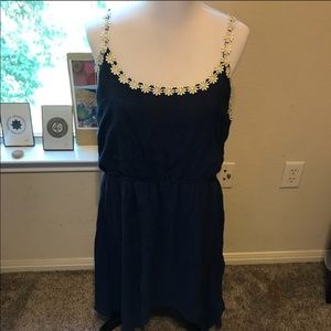 Sunflower trimmed dress